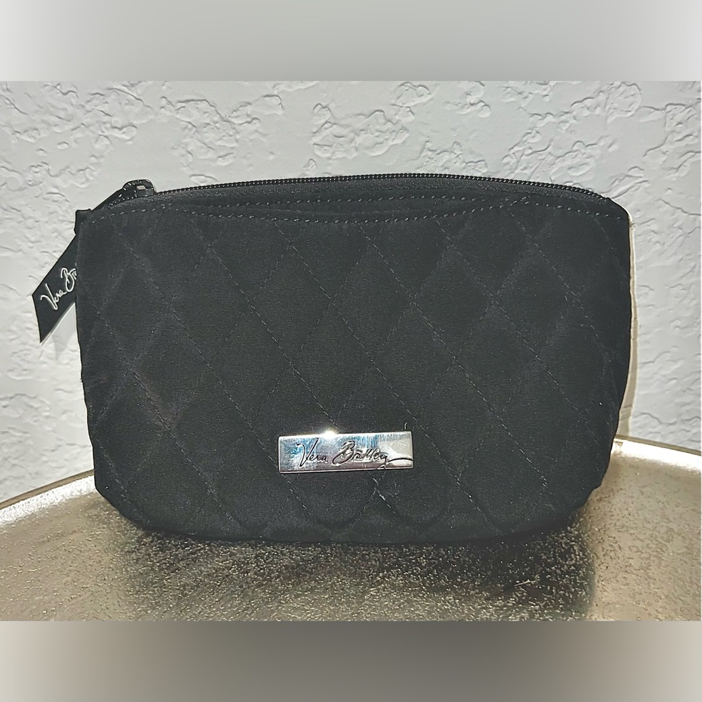 Vera Bradley quilted makeup pouch